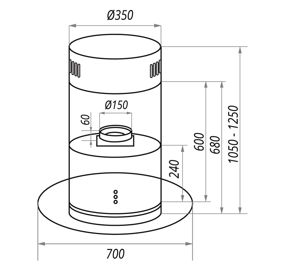 Maunfeld PLYMOUTH 70 Inox.1