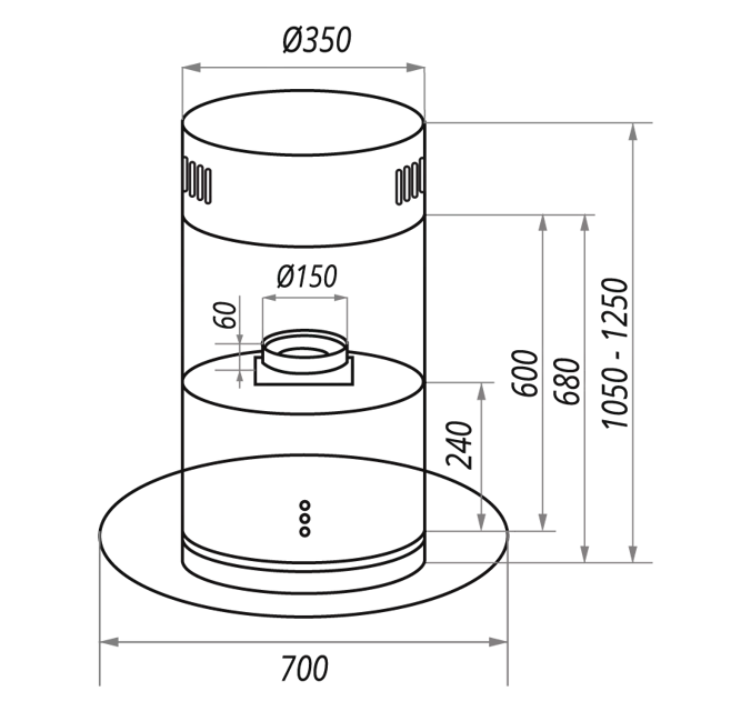 Maunfeld PLYMOUTH 70 Inox.1