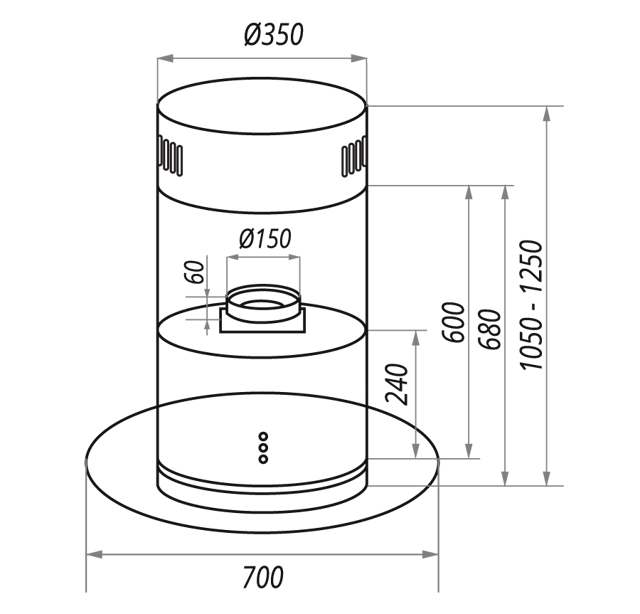 Maunfeld PLYMOUTH 70 Inox.1