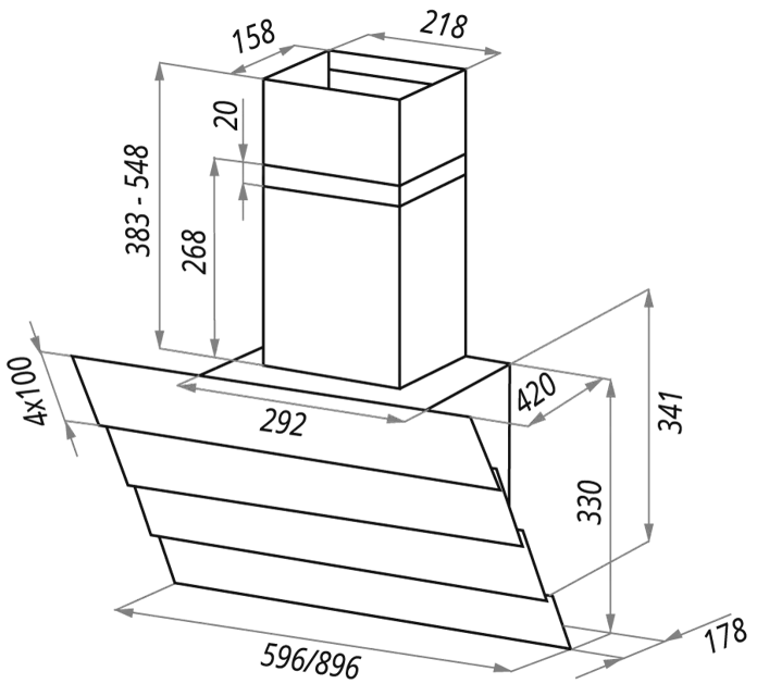Maunfeld Cascada Quart 60 Black.2