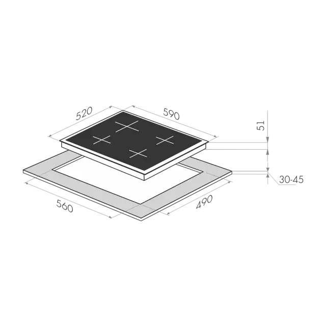 Maunfeld MGHG 64 17W.1