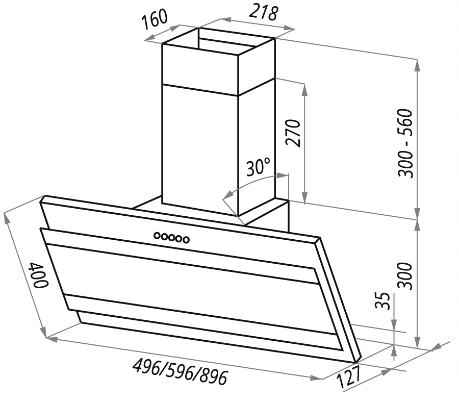 Maunfeld Tower G Satin 60 (stripes) White.1