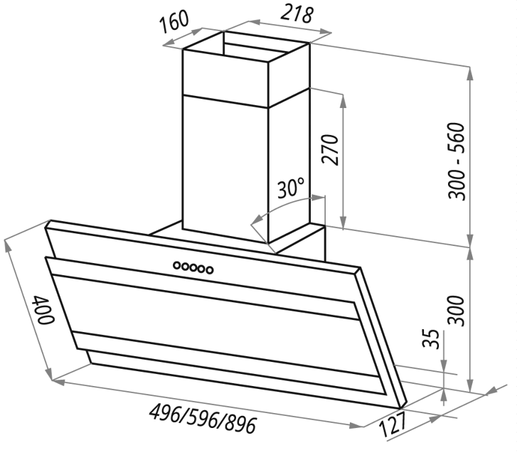 Maunfeld Tower G Satin 60 (stripes) White.1