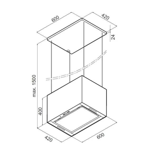 Maunfeld Box Wire 60 BLACK.2