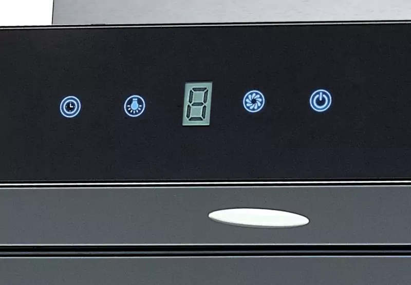 Maunfeld HARBOUR Glass (Isla) 90 INOX Glass Black.1