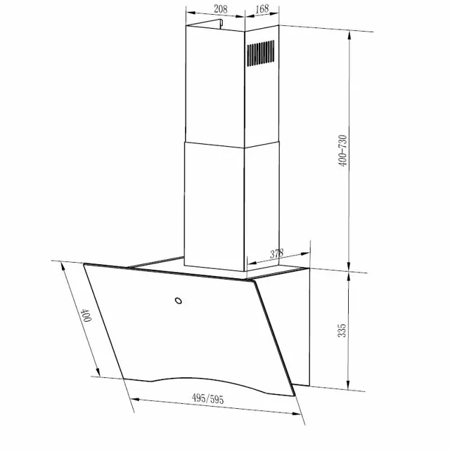 HOMSair TEFFI 60 Glass White.7