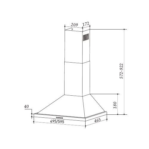 Maunfeld LINE T 50 INOX.1