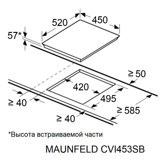 Maunfeld CVI453SBBK.5
