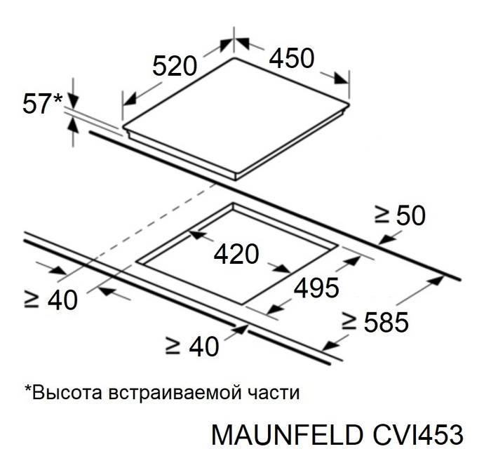 Maunfeld CVI453BK.3