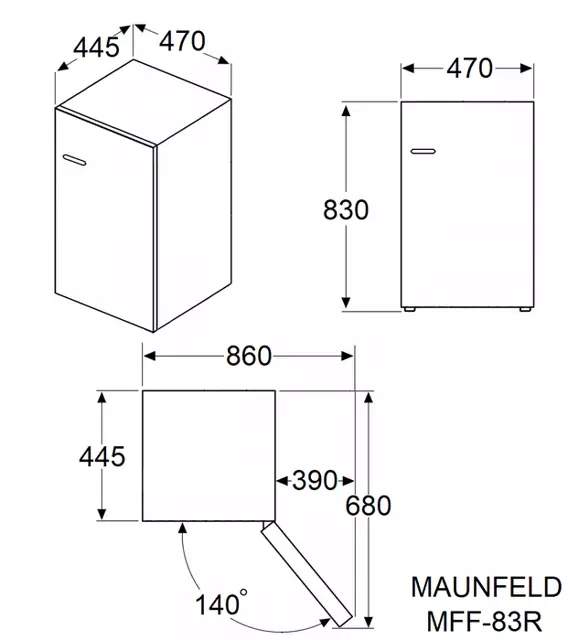 Maunfeld MFF83RBG.8