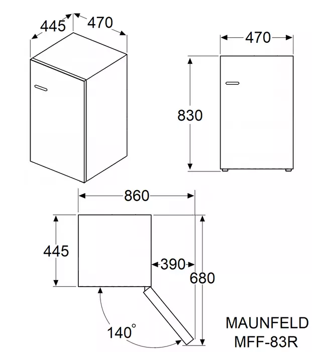 Maunfeld MFF83RBG.8