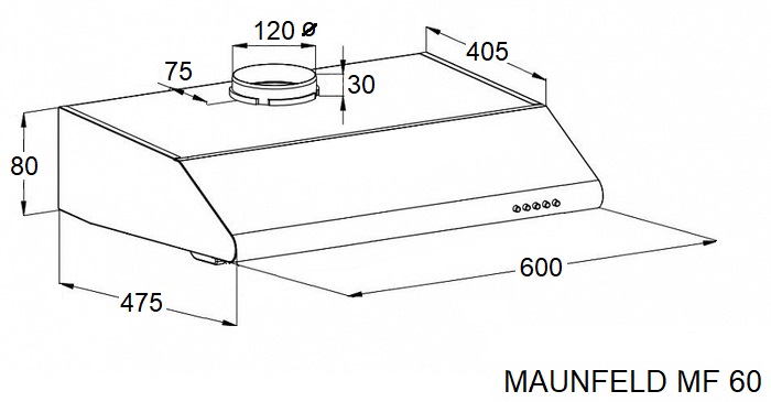 Схема встраивания Maunfeld MF 60 White