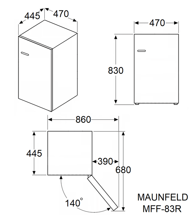 Схема встраивания MAUNFELD MFF83RB